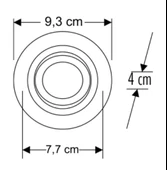 CATA Panter Beyaz Yuvarlak Sıva Altı Spot GU-10 Duylu (Ampulsüz) thumbnail 2