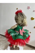Yeni yıl kız çocuk elbisesi, Payetli kız çocuk elbisesi, Christmas Dress - 5