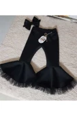 Kız Çocuk Siyah Tüllü Ispanyol Pantalon - 1