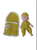 Uyuyan Minnak Bebek Amigurumi Organik Oyuncak - 1