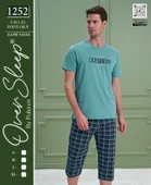 OVER SLEEP ERKEK POLEREN YEŞİL KAPRİ TAKIM - 2