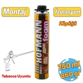 Tabanca Uyumlu Montaj Köpüğü Profesyonel Dolgu İzolasyon Poliüretan Kapı Pencere Yalıtım 750 ml thumbnail 1