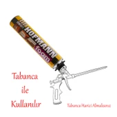 Tabanca Uyumlu Montaj Köpüğü Profesyonel Dolgu İzolasyon Poliüretan Kapı Pencere Yalıtım 750 ml thumbnail 2