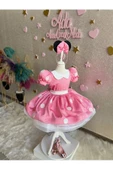Pembe Minnie Mouse elbisesi Minnie Mouse'un doğum günü elbisesi. minnie fare kostümü - 4