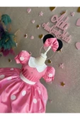 Pembe Minnie Mouse elbisesi Minnie Mouse'un doğum günü elbisesi. minnie fare kostümü - 3