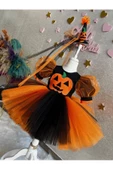 siyah turuncu Cadılar Bayramı Elbisesi Halloween kostüm Cadılar Bayramı partisi elbisesi - 1