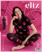 ELİZ 4130-9 DESENLİ BAYAN PIJAMA TAKIM - 2