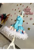 KIZ ÇOCUK ELSA KARLAR KRALİÇESİ TÜYLÜ VE TÜLLÜ KABARIK TASARIM ELBİSE - 4