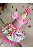 Paw Patrol Kız çocuk tüllü kabarık elbise - 6