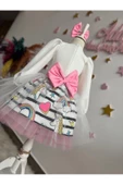 Kız çocuk unicorn elbise, kabarık elbise, pony elbise - 5