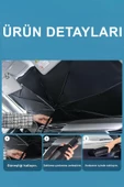 Teknotik Araba Ön Cam Güneşlik Katlanabilir Güneşlik Şemsiye Ön Cam Gölgelik Fiat Coupe ile uyumlu thumbnail 4