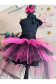 Kız Çocuk Black Pink Tüllü Kuyruklu Kabarık Etek - 2
