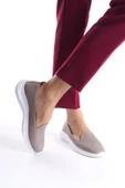 Kadın Hakiki Deri Babet Rahat Hafif Taban Kadın Günlük Rahat Slip-On Ayakkabı thumbnail 2