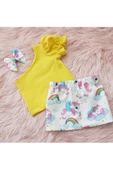 Kız Çocuk My Little Pony Unicorn Desenli Etek Bluz Takım - 1