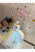 My Little Pony Unicorn Kabarık Tüllü Kuyruklu Özel Tasarım Elbise - 5