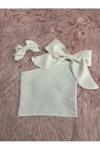 Tek Omuz Fiyonk Detaylı Yazlık 5 Li Bluz Set Ve Tokaları - 6