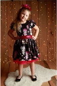 Kız Çocuk Siyah Lol Elbise - 2