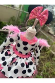 Kız Çocuk Mickey Mouse Pembe Payet Detaylı Tüllü Elbise - 2