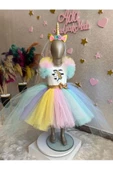 My Little Pony Unicorn Kabarık Tüllü Kuyruklu Özel Tasarım Elbise - 1