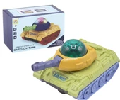 3D Işıklı Sesli Çarp Dön Sensörlü Tank - 1