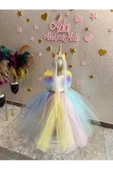 My Little Pony Unicorn Kabarık Tüllü Kuyruklu Özel Tasarım Elbise - 6