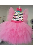 Kız Çocuk My Little Pony Unicorn Pembe Tüllü Kabarık Elbise - 4