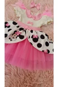 Kız Çocuk Mickey (miki) Mouse Kabarık Pembe Tüllü Elbise - 2
