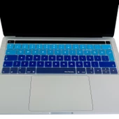 Macbook Pro Klavye Koruyucu (Türkçe Q) 13inç A1706 A1989 A2159-15inç A1707 A1990 ile Uyumlu Ombre - 3