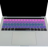 Macbook Pro Klavye Koruyucu (Türkçe Q) 13inç A1706 A1989 A2159-15inç A1707 A1990 ile Uyumlu Ombre - 7