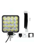 Teknotik Lada Volga uyumlu 16 Led Off Road Çalışma Ve Sis Lambası 48w 12-24v thumbnail 2