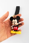 Teknotik Lüx Kaliteli Sevimli Mickey Mouse Çift Anahtarlık Ve Çanta Aksesuarı - 1