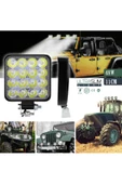 Teknotik 16 Led Kare Off Road Traktör Tir Kamyon Sis Fari Sis Lambasi Çalisma Lambasi Projektör 12-24 - 3