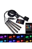 Teknotik Araç Içi Ayak Altı Led Sese Duyarlı Rgb 12 Led Kumandalı - 1