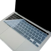MacBook Pro Klavye Koruyucu Türkçe Q Silikon 13-15 inç Touch Bar Ultra İnce Yıkanabilir Kapak - 4