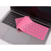 MacBook Pro Klavye Koruyucu Türkçe Q Silikon 13-15 inç Touch Bar Ultra İnce Yıkanabilir Kapak - 6