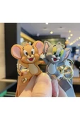 Teknotik Tom & Jerry Slikon Lüx Premium Anahtarlık 3d Hediyelik Eşya 1 Adet - 3