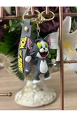 Teknotik 3D Tom Ve Jerry Anahtarlık Büyük Boy Ve Çanta Aksesuarı 1 Adet Fiyatıdır (TOM) - 1