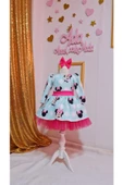 Kız Çocuk Minnie Mickey Mouse Desenli Tüllü Kabarık Elbise thumbnail 1