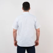 MUGİ CEPLİ RAHAT KESİM ÇİZGİLİ KISA KOL ERKEK GÖMLEK thumbnail 8