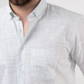 MUGİ CEPLİ RAHAT KESİM ÇİZGİLİ KISA KOL ERKEK GÖMLEK thumbnail 3