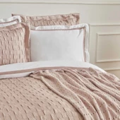 Karaca Home White Collection Bride Carina 80 Tel %100 Pamuk 8 Parça Evlilik Paketi Pudra - 5