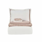 Karaca Home White Collection Bride Carina 80 Tel %100 Pamuk 8 Parça Evlilik Paketi Pudra - 12