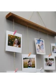 HÜMAAhşap Jüt Ipli Duvara Monte Fotoğraf Resim Çerçevesi - 2
