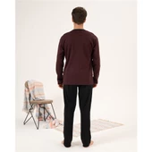 Estiva %100 Pamuk İnterlok Uzun Kol Erkek Pijama Takım - 3