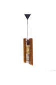 hü ma tasarım ve aksesuarModern Tasarım Tornado Doğal Ahşap Mdf Lazer Kesim Rustik Salon Avize - 3