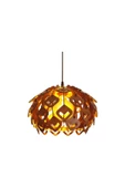 hü ma tasarım ve aksesuarYaprak Modern Tasarım Globe Küre Doğal Ahşap MDF 3D Lazer Kesim Salon Avize - 3