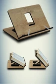 hü ma tasarım ve aksesuarAhşap Kitap Okuma Ve Tablet Standı - 1