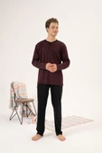 Estiva %100 Pamuk İnterlok Uzun Kol Erkek Pijama Takım - 5