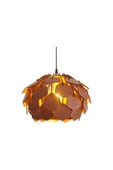 hü ma tasarım ve aksesuarYaprak Modern Tasarım Globe Küre Doğal Ahşap MDF 3D Lazer Kesim Rustik Salon Avize - 5