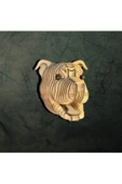 hü ma tasarım ve aksesuarKelb Köpek Kafası Doğal Ahşap Lazer Kesim Rustik Salon Aplik Duvar Dekoru 3D Tablo Pano (Peri LEDli) - 2